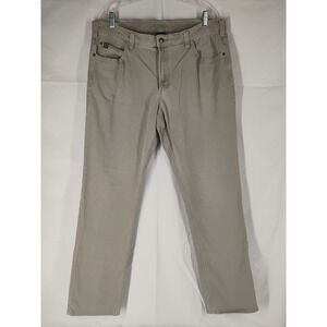 Noble Outfitters Mens 38x36 (38x34) Grayish Tan Straight Leg 5 Pocket Jeans
